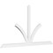 Ekena Millwork Richland Architectural Grade PVC Gable Bracket, 96"W x 52"H x 2"D x 4"F, 13/12 Pitch GBP096X52X0204RIC00 - alternate 1